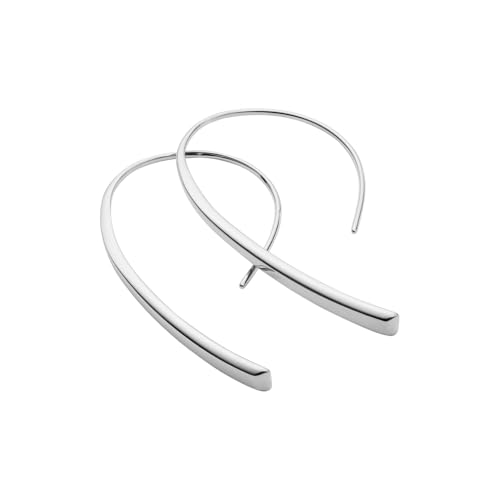 Fossil Orecchini Da Donna In Acciaio Inossidabile O Semipreziosi Con Chiusura A Filo O A Moschettone, Argento Brillante, Argento Brillante - 3