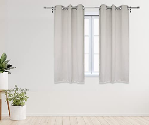 Your Chair Covers - Verdunklungsvorhänge aus Polyester, 107 x 150 cm, Beige, 2 Stück, für Raumverdunkelung, Schlafzimmer, Wohnzimmer, isoliert und Thermisch Cover