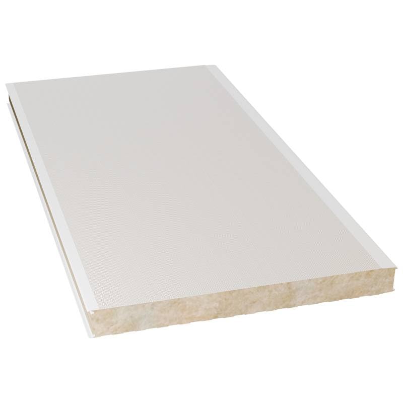 Acero Panel - Panel MEC Frigorifico MECWA100 2000x1000mm | Color: Interior Blanco Pirineo - Exterior Blanco Pirineo | Acero Prelacado | Lana de Roca