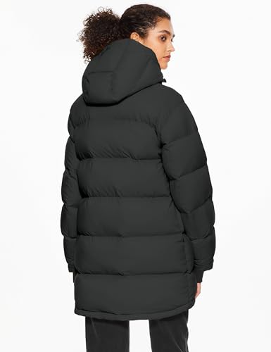 Orolay Women's Mid-Length Thickened Jacket with Detachable Hood Stand Collar Winter Puffer Jacket2