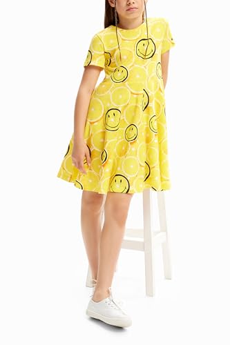 Desigual Little Girl's Smiley® Lemon Dress3