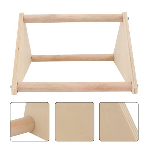 iplusmile Vogel Accessoire 1 st Papegaai Staand Rack Vogel Kuiken Staand Plank Driehoekige Vogel Staand Rack - Afbeelding 8