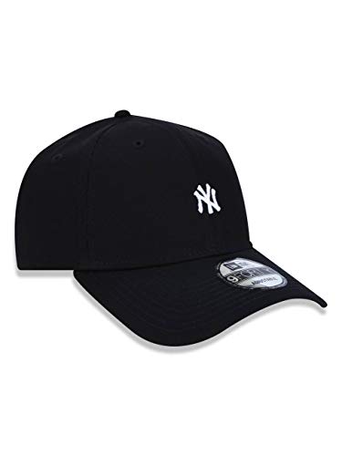 BONE 9FORTY MLB NEW YORK YANKEES MINI LOGO NY ABA CURVA SNAPBACK PRETO New Era