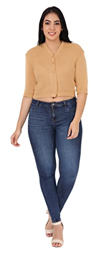 Image of Women Winter Wear V-Neck Half Sleeves Regular Fit Woollen Blouse