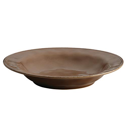 Rachael Ray 47919 - Cuenco para servir (cerámica), cerámica, champiñón marrón, 14 Pulgadas