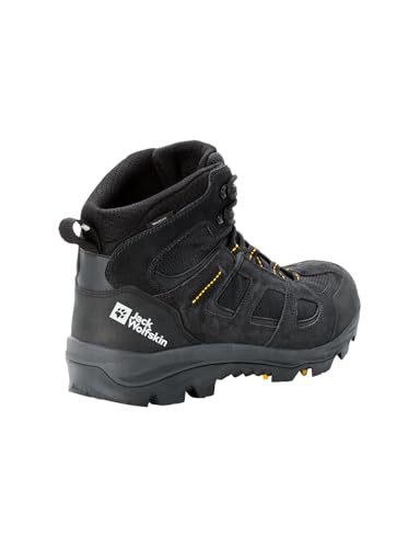 Jack Wolfskin Herren Vojo 3 Texapore Mid M Outdoorschuhe, Black Burly Yellow Xt, 44 EU