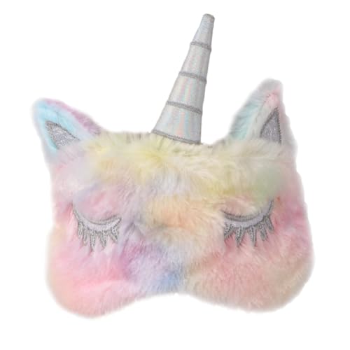 Cabilock Antifaz para Dormir Unicornio Diseño Cómodo Opaco para Mujeres y Niñas Cubierta para Ojos Colorida Ligera y Suave