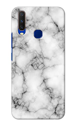 Image of Light White Marble Texture Natural Pattern Hard Back Case Cover for Vivo Y15 / Vivo Y17 / Vivo U10 / Vivo Y12 / Vivo Y11 (6.35 inch) Back Cover -(J5) VNS2230