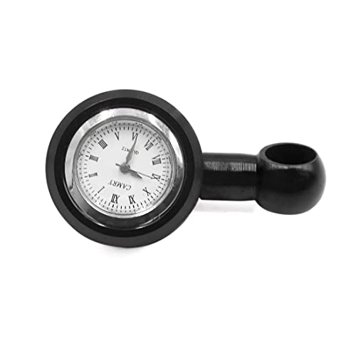 Ruilogod 10mm hål dia cnc mini typ motorcykel scooter backview spegel uppringning klocka svart