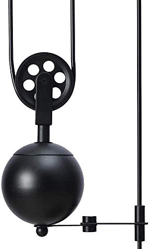 Lustre suspension industrielle noire E27 réglable pour salon et loft