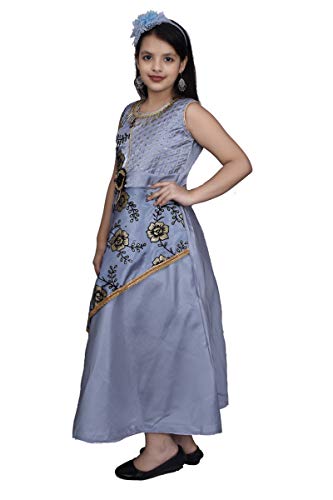 Image of M.B. Fashion Satin Frock Dress for Girls