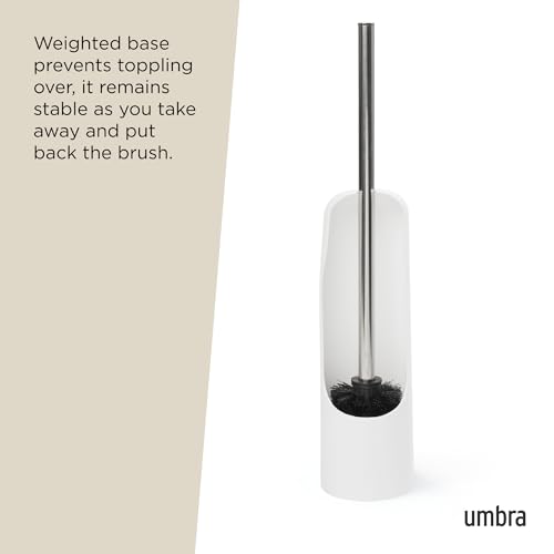 Image of Umbra 023274-660 Touch Toilet Brush, White.