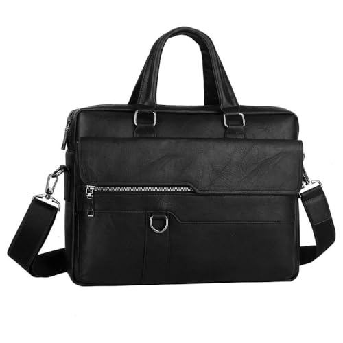 Image of CAVALO - Be Unique Leather Men's Laptop Bag Retro Messsenger Bag Men's Handbag Crossbody Bag Personality Briefcase (upto 14 inch) | Premium PU Leather