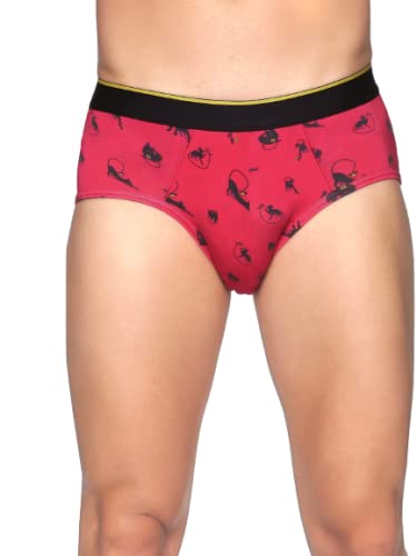 Image of Bummer Printed Briefs for Men | Solids Micro Modal Fabric Feels Soft & Cozy | 4 Way Stretch Adaptable to Body Shape with Super Soft Waistband | Pack of 2