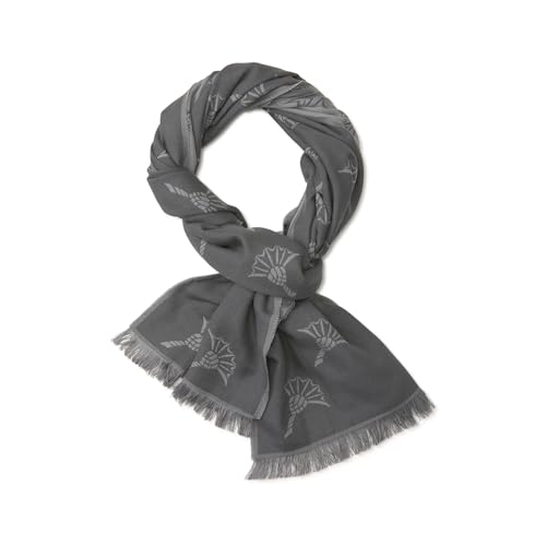 Bufanda hombre gris oscuro Joop de lana algodón y modal suave