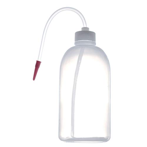Image of Sky ESD Empty Polyethylene Plastic Wash Bottle 500 ML, LDPE White Dispenser Squeeze Bottle