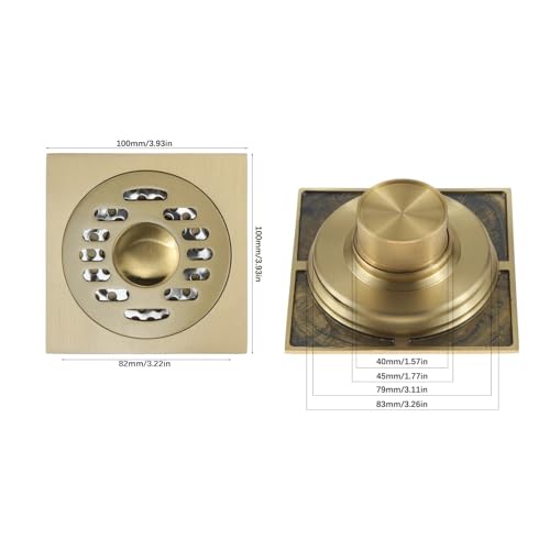 Égouttoir de douche double usage en laiton doré pour sublimer votre matin - 3
