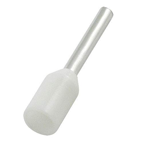 Morris 12710 Nylon Insulated Ferrule Din Standard 22 AWG Wire Range, 236-Inch Pin Length, White, 100-Pack