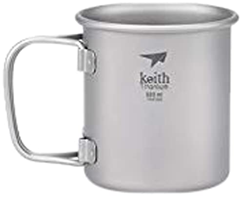 Keith Taza de Titanio de Doble Pared con Tapa Ti3200
