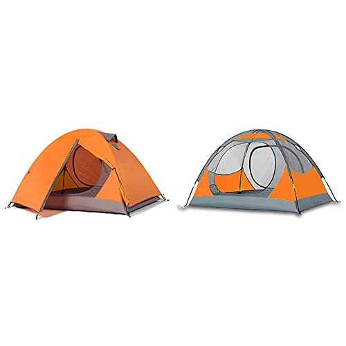 Tente de randonnée en plein air 2 personnes dôme avec sac transport camping