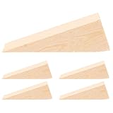 Lurrose 5 Stück Möbelkeile Holz Stuhlnivellierer Braun Bodenausgleich Keile für Stabile Möbelfüße Nivellierblöcke für Tische und Stühle