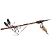 Funny Fashion Spear Native American Inspired Feathered Costume Weapon Prop, Brown Tan, 23.5