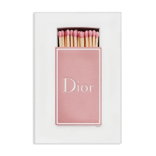 Pastel Pink Fashion Matchbox, 24 x 36 Inch Canvas Wall Art