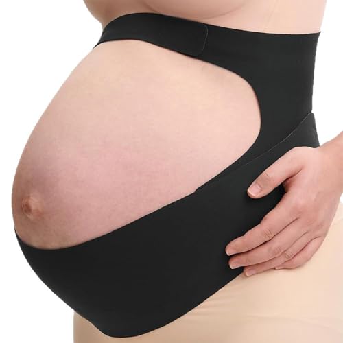 OUGPIU Cinturón abdominal para embarazo, soporte 3D, ergonómico, cinturón de embarazo para vientre, invisible y transpirable, cinturón de embarazo para espalda, vientre y cintura (M)