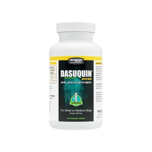 Nutramax Dasuquin for Small to Medium Dogs Joint Health Supplement Contains Glucosamine for Dogs Plus Chondroitin ASU MSM and More Supports Healthy Joints Chewable Tablets 84 Count
