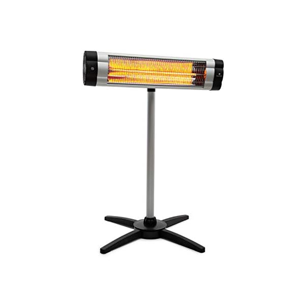 Blumfeldt Rising Sun Mono – infraroodstralers, terrasverwarmers, warmtebronnen, 2500W, IP34 spatwaterdicht, in hoogte…