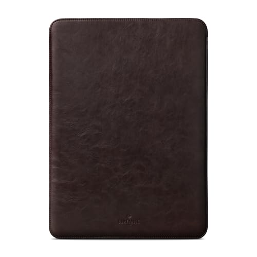 Image of Comfyable Laptop Sleeve 14 Inch Precisely Compatible with MacBook Pro M4 M3 M2 M1 Pro /Max 2024, Faux Leather Cover Case 14 in, Dark Brown
