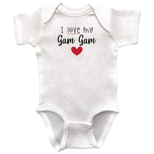 Gam Gam Themed Infant Bodysuits, Grandson or Granddaughter Present, Baby Shower Gift, Newborn Apparel, Pregnancy Reveal