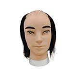 [Matériau] : La tête de mannequin chauve masculine est fabriquée en PVC robuste. Résistante Pour aux chocs, Pour elle est compatible avec les pinces à perruques pour une mise en valeur optimale des perruques haute densité