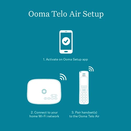 image for Ooma Telo Air VoIP Free Internet Home Phone Service with Wireless Conn