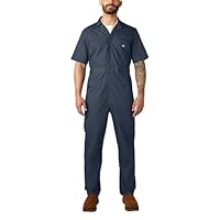 Dickies Short Sleeve Coveralls, DARK NAVY, XL RG