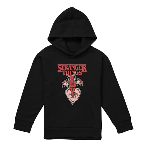 Sweat Stranger Things Hellfire Club pour enfant marine pull-over à capuche garçon fille