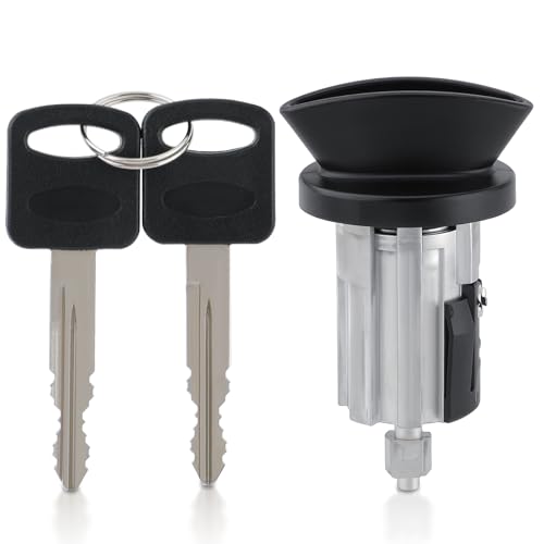 AUTOKAY Ignition Switch Lock Cylinder Tumbler 2 Keys Fits for Ford F250 F350 Super Duty 1997-2007
