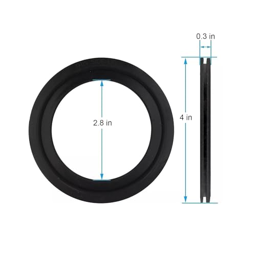 Image of RV Toilet Seal, 4 inch Flush Ball Seal Gasket 385311658 Replacement for Dometic 300 /310 /320, High-Grade Rubber Toilet Seal Parts Solve The Leakage Problem - 2 Pack