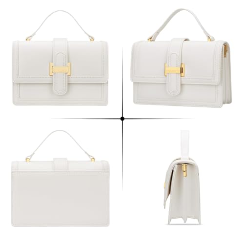 kkxiu crossbody bags for women - top handle purses for lady leather handbags shoulder clutch with adjustable shoulder strap