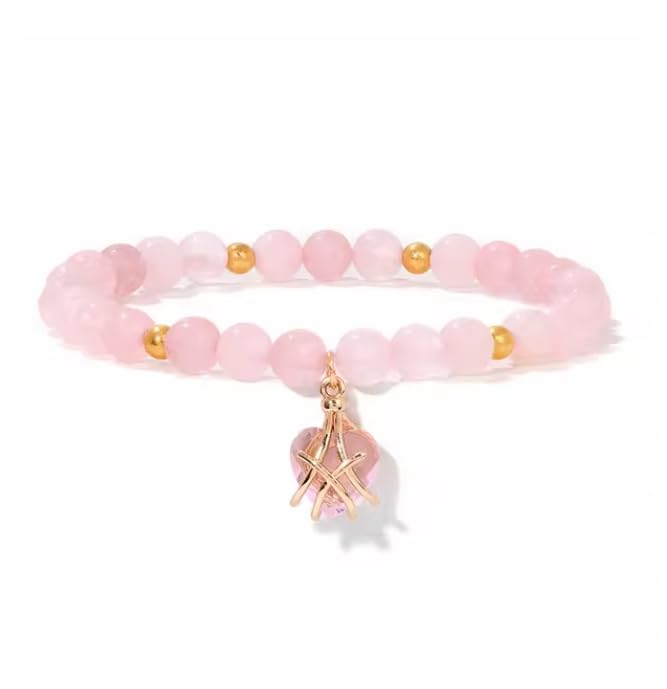 Bracelets en Perles de 6MM en agate, le cadeau idéal mixte avec cordon extensible - 3