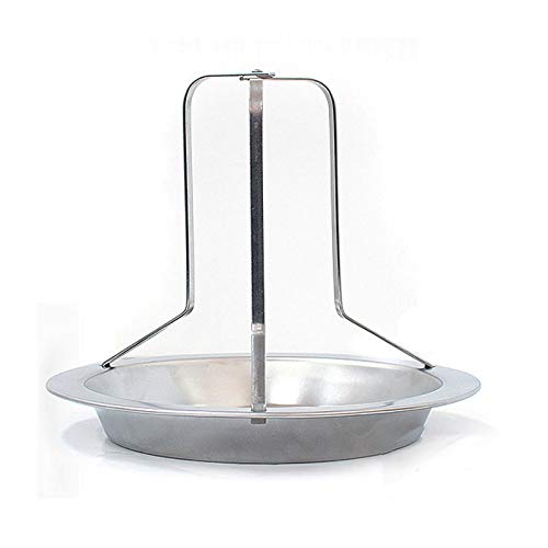 Fewear Beer Can Chicken Holder Chicken Grill Pan Stainless Steel Rack Stand Chicken Roasting Rack Pan Chicken Cooking Rack with Pan for Grill Oven BBQ (Silver)