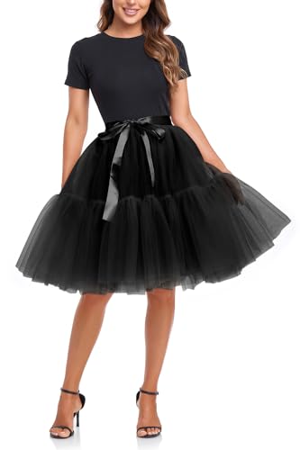 Women Voluminous Tiered Tulle A-Line Tutu Skirt3