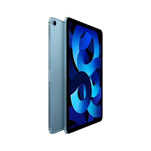Apple iPad Air (5th Generation): with M1 chip, 10.9-inch Liquid Retina Display, 256GB, Wi-Fi 6 + 5G Cellular, 12MP front/12MP Back Camera, Touch ID, All-Day Battery Life – Blue by Apple - Image 2