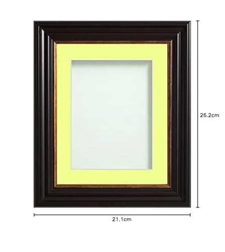 Frame Company Emson Black Picture Photo Frame with Lemon Bon Bon Mount - Image 2