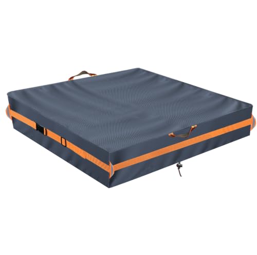 Image of Sandbox Cover, Made 600D Heavy Duty for Children's Sandbox Protection Kids Outdoor Sand Boxes Sandpit,with Two Reflective Handles.(48 inch L x 48 inch W x 10 inch H)