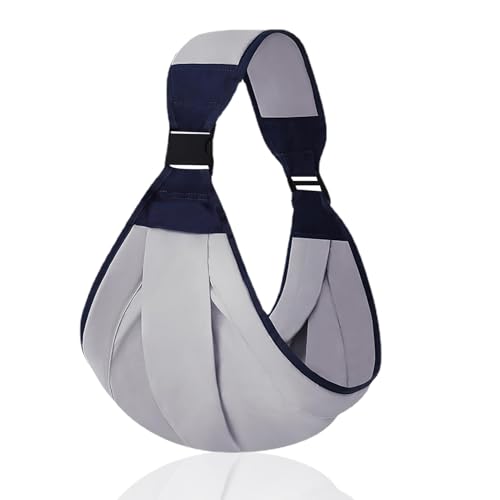 Baby Sling Toddler Carrier Breathable Portable One Shoulder Toddler Carrier Wrap Kids Sling for Carrying Lightweight Adjustable Soft Anti Slip Shoulder Straps Safe for 0-36 Months Newborn Baby Grey