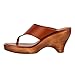 FSJ Women Wedge Flip Flops Slip-On Thong Sandals Platform Mules Arch Support Slippers High Heel Sexy Summer Casual Shoes Size 15 Brown