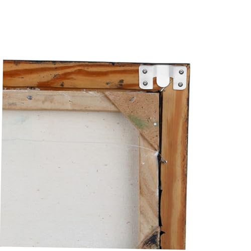 Image of jojofuny 2pcs Stainless Steel Interlocking Hanging Buckles Picture Hangers and Mirror Mounting Clips for Secure Furniture Connection and Easy Installation