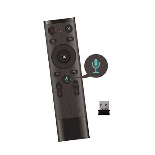 Image of AUSHA Voice Air Mouse Remote Controller with 2.4 Ghz Wireless Connection, Intelligent Learning (IR) Air Fly Smart Remote for PC, Smart TV, Android TV Box