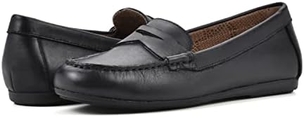 WHITE MOUNTAIN Women's Deutzia Penny-Moc Loafer, Black/Leather, 11 M | Image 1